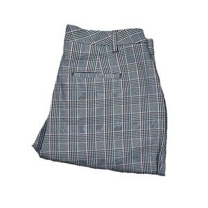 Banana Republic Factory High Rise Pleated Front Check Print Pants Size 10 NWT